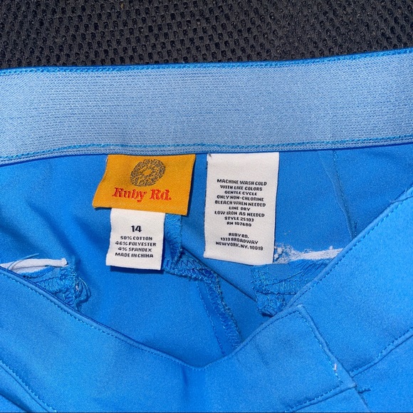 Ruby Rd Women's Capri Cropped elastic waist Pants Size 14 - Picture 6 of 7